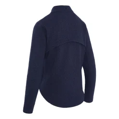 1/2 Zip Quilted Knit Blå