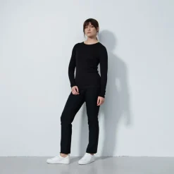 Ancona Ls Round Neck Svart