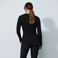 Ancona Ls Round Neck Svart