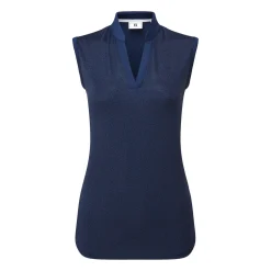 Animal Print Sleeveless Lisle Blå