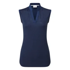 Animal Print Sleeveless Lisle Blå