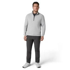 Brushed Rib 1/4 Zip Pullover
