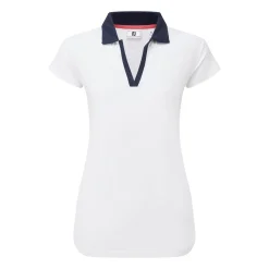 Cap Sleeve Print Trim Lisle Vit