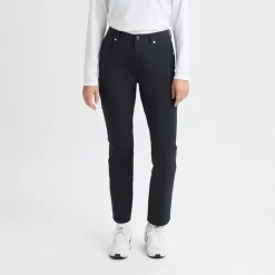 Chie Brushed Pant 30 Svart