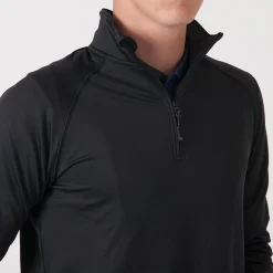 Coos Bay Half-Zip Svart