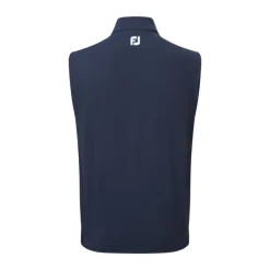 Full-Zip Knit Vest Blå