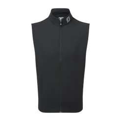 Full-Zip Knit Vest Svart