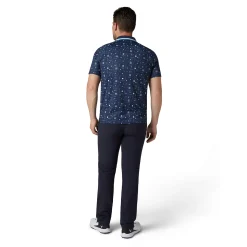 Golf Collection Print Polo Blå