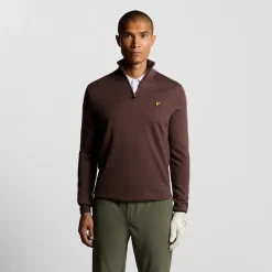 Golf Quarter Zip Merino Jumper Rosa