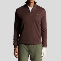 Golf Quarter Zip Merino Jumper Rosa