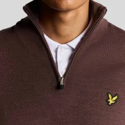 Golf Quarter Zip Merino Jumper Rosa