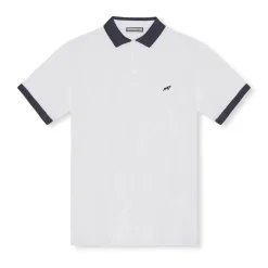 Golf Tech Polo Vit Blå