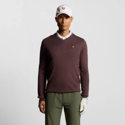 Golf V Neck Pullover Rosa