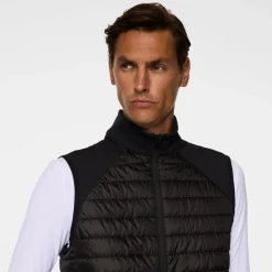 Hayden Quilt Hybrid Vest Svart