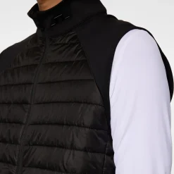 Hayden Quilt Hybrid Vest Svart