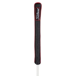 Jet Black Leather Alignment Stick Headcover