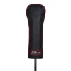 Jet Black Leather Headcover Hybrid
