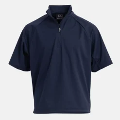 Jr Windbreaker SS 1/4 Zip Blå