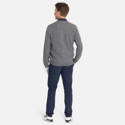 Lambswool Blend Argyle V-Neck Grå Blå