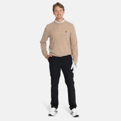 Lambswool Blend Crew Beige