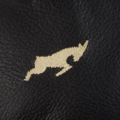 Leather Headcover Putter Mallet Svart