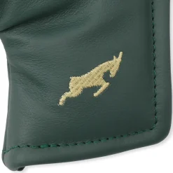 Leather Headcover Putter Blade Grön