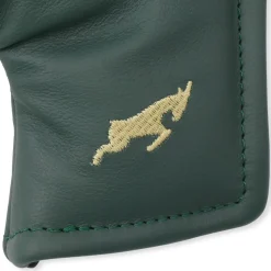 Leather Headcover Putter Blade Grön