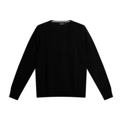 Lyle Merino Crew Neck Sweater Svart