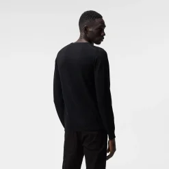 Lyle Merino Crew Neck Sweater Svart