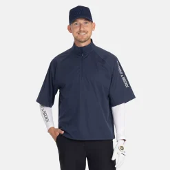 M Windbreaker SS 1/4 Zip Blå
