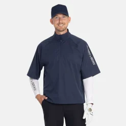 M Windbreaker SS 1/4 Zip Blå