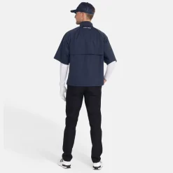 M Windbreaker SS 1/4 Zip Blå