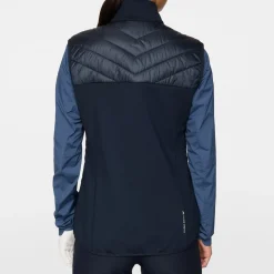 Madde Quilt Hybrid Vest Blå
