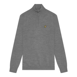 Merino Blend Quarter Zip Grå