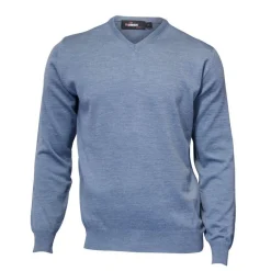 Merino V-Neck Blå