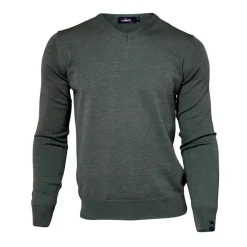 Merino V-Neck Grön