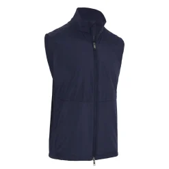 Mixed Media Vest Blå