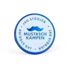 Mustaschkampen Pin Rund