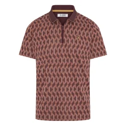 OP All Over Jacquard Colour Block Polo