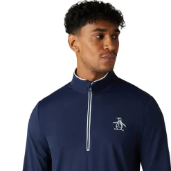 OP L/S 1/4 Zip Technica Blå