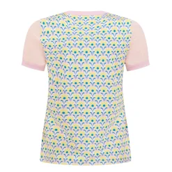 OP Ss Lattice Zip Mock