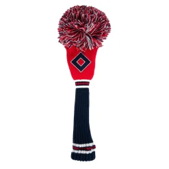 PomPom Hedcover FW Blå Röd