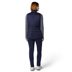 Quilted Puffer Vest Blå