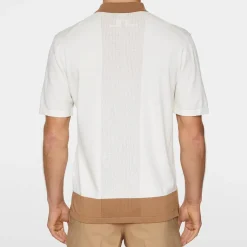 Rue Knitted Polo Shirt Vit