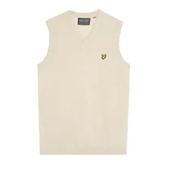 Slipover Merino Blend V-Neck Beige