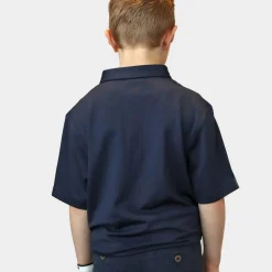 Stretch Pique JR Blå