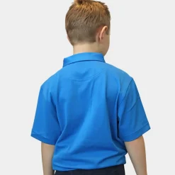 Stretch Pique JR Blå