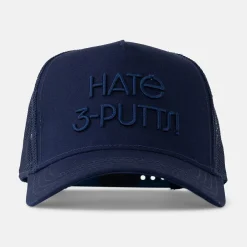 Trucker Cap 3D Hate 3-Putts Blå