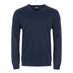Vernon V-Neck Merino Blå