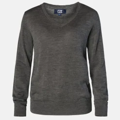 Vernon V-Neck Merino Grå